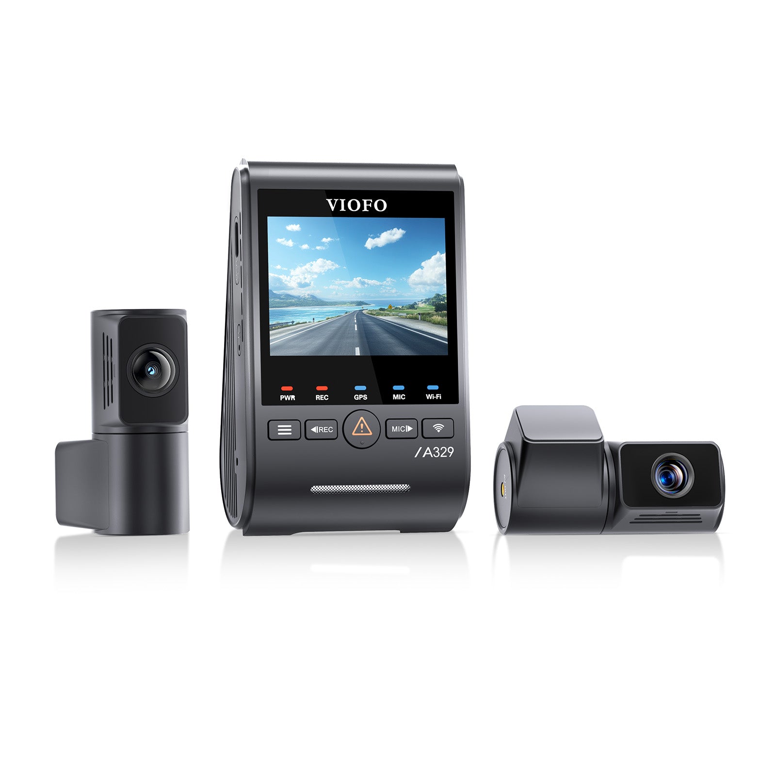 VIOFO A329T 3 鏡頭 4K 30 幀 前置+2K 望遠 Camera+2K 後 Camera,Sony STARVIS 2 感光元件 HDR,支援 SSD 儲存,Multiplex Video,低耗電撞擊偵測,混合停車錄影 圖 4