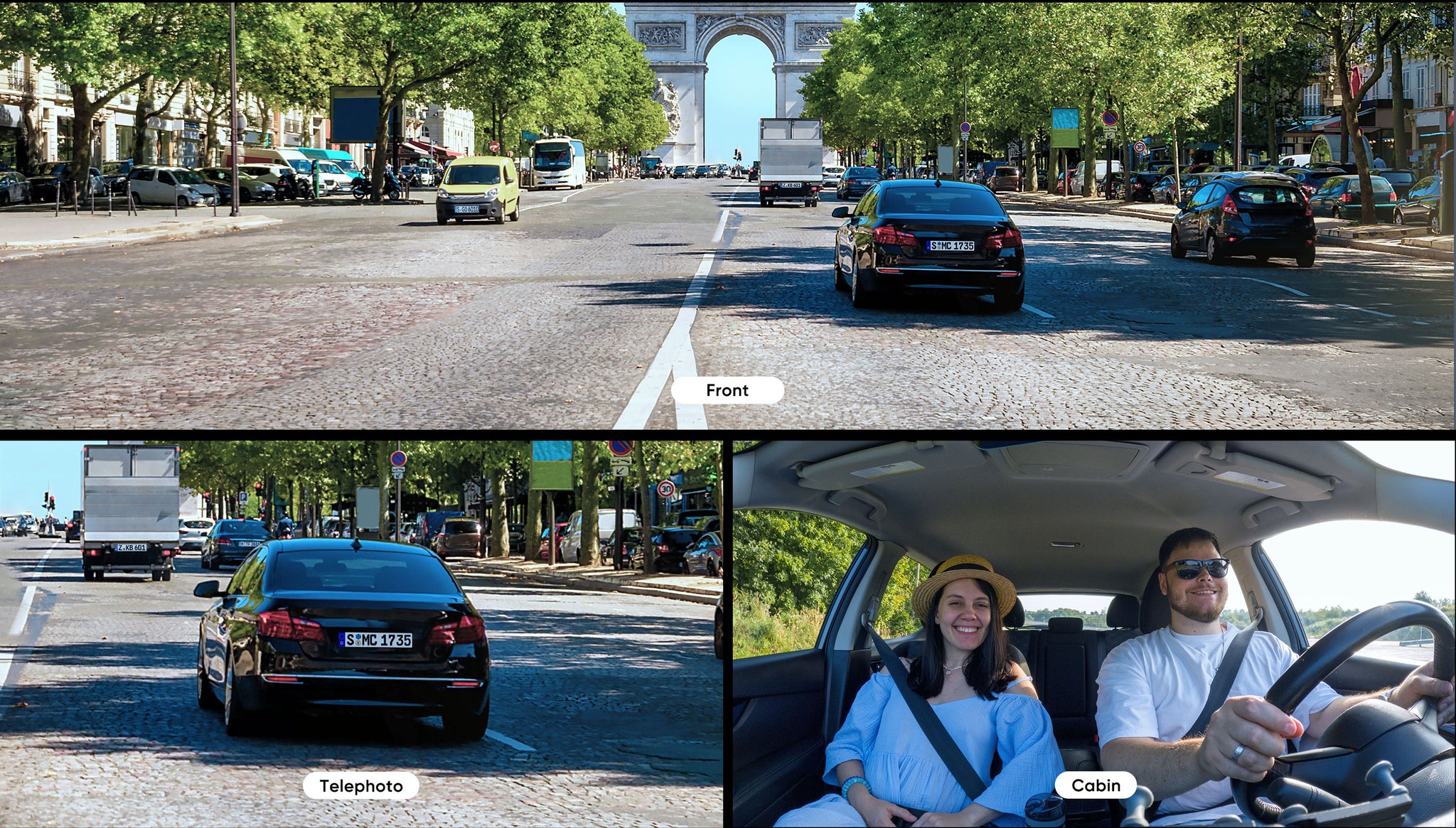 VIOFO A329TC 3 鏡頭 4K 30 幀 前置+2K 望遠+2K 魚眼 車廂 行車記錄儀 配 Sony STARVIS 2 感光元件,210° Ultra-廣角 Angle 紅外線 Interior HDR 超強夜視,4 倍光學變焦 望遠 Capture Farther 圖 17